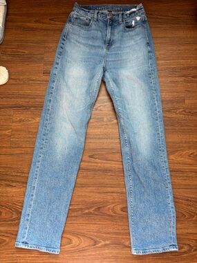 American Eagle Outfitters Classic Light Blue High Rise 90s Boyfriend Women Jeans